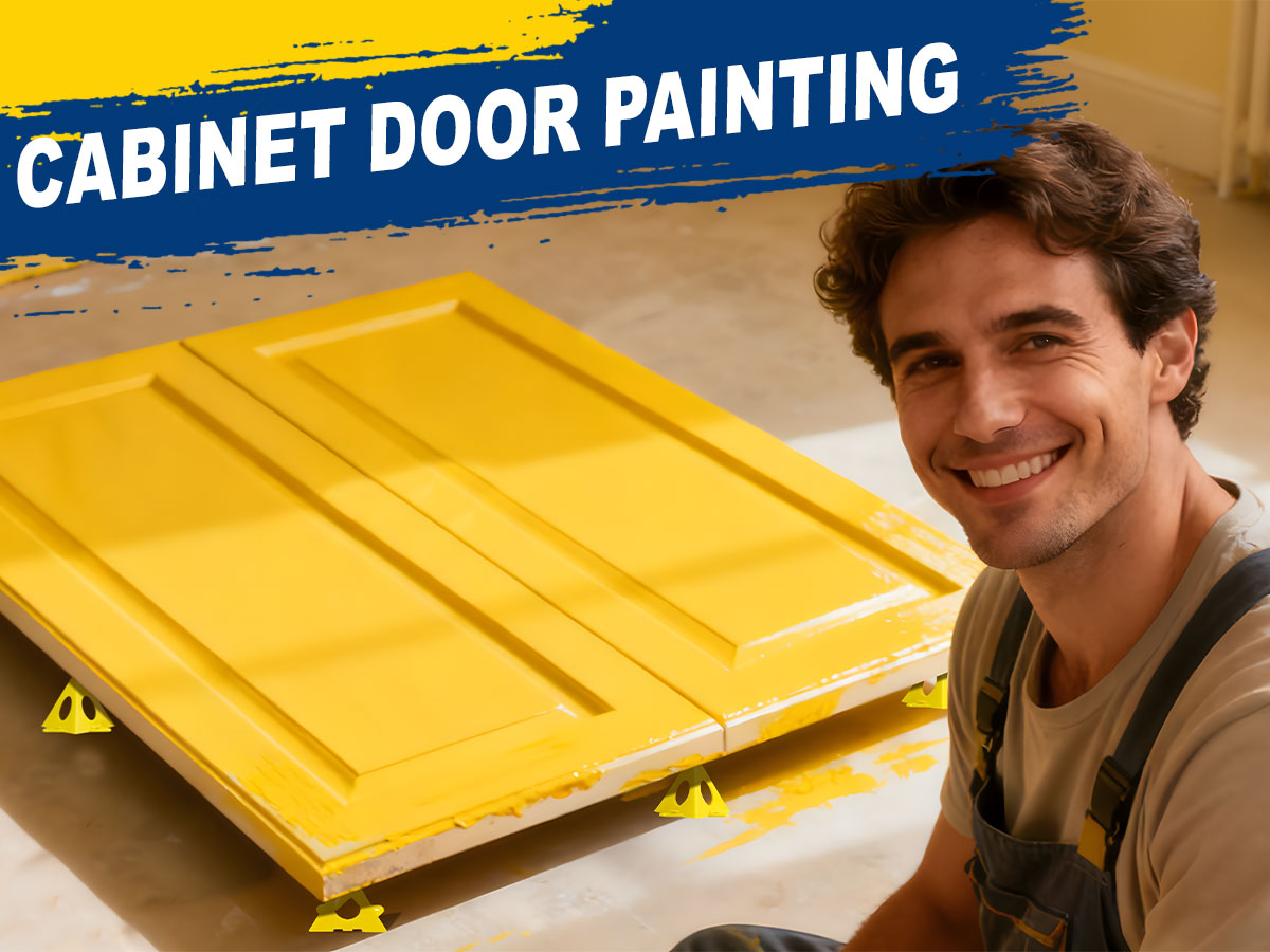 KATA 36PCS Painter's Pyramids, Paint Stands for Cabinet Doors & Woodworking