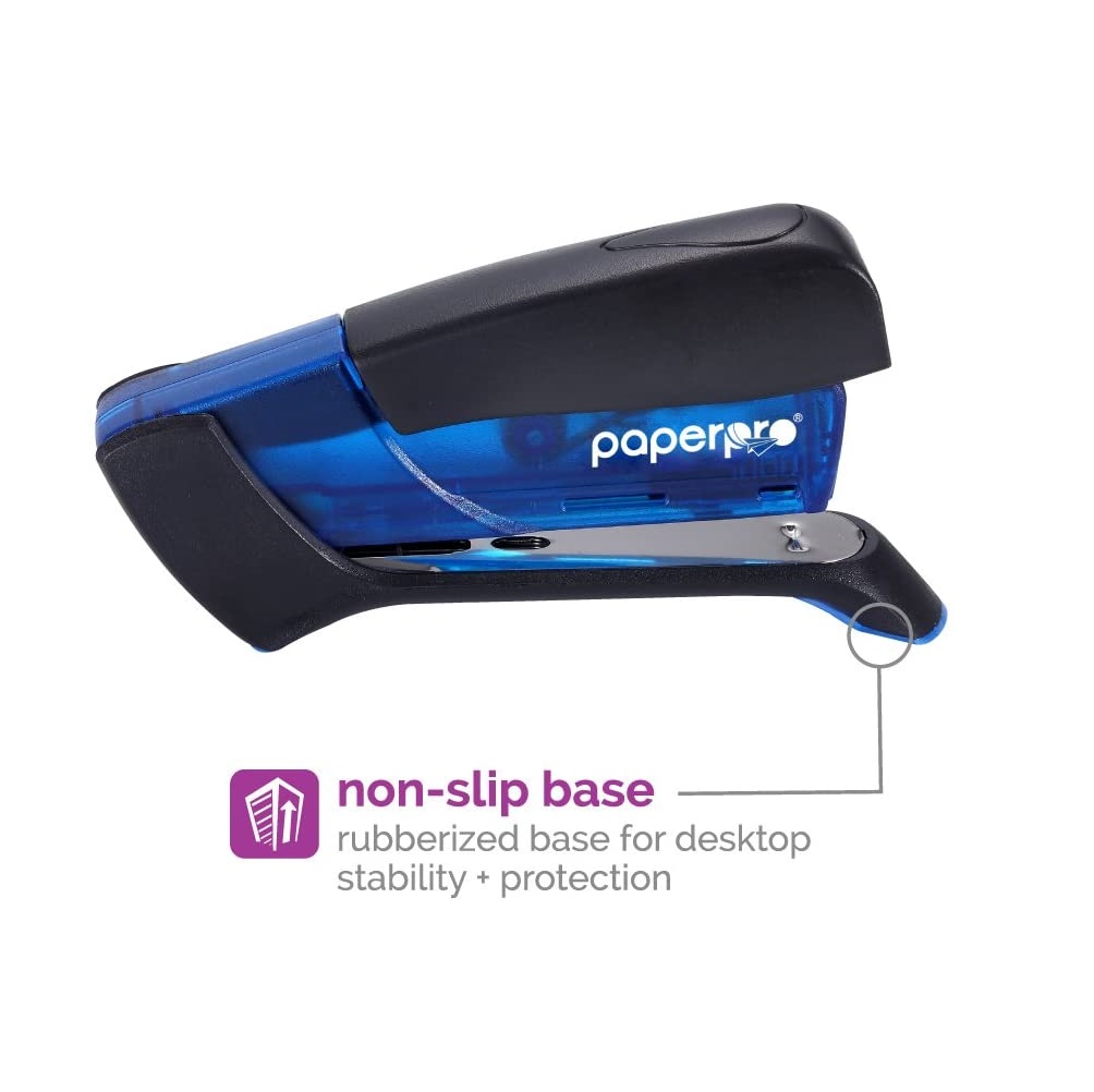 PaperPro Compact Classic Stapler, 15 Sheet, 80% Easier Stapling, Assorted