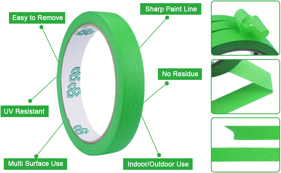 5 Rolls Pinstripe Tape Thin Painters Masking Tape