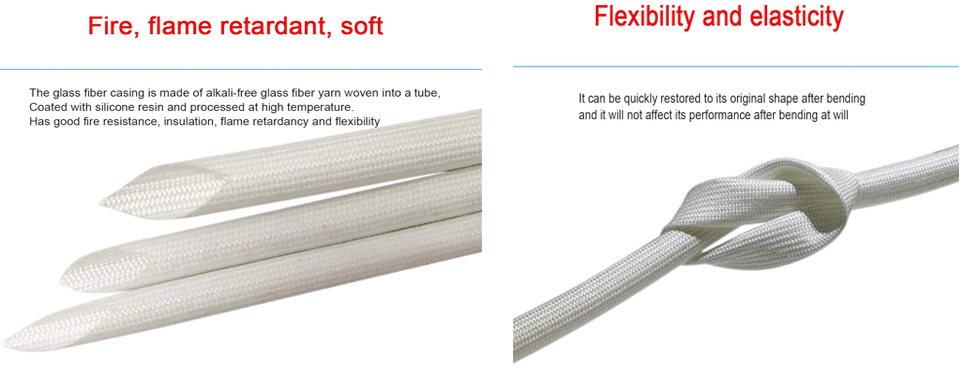 3mm Fiberglass Insulation Sleeves, silicone coated, Wire sleeve, sleeve for good wire protection 1 Meter