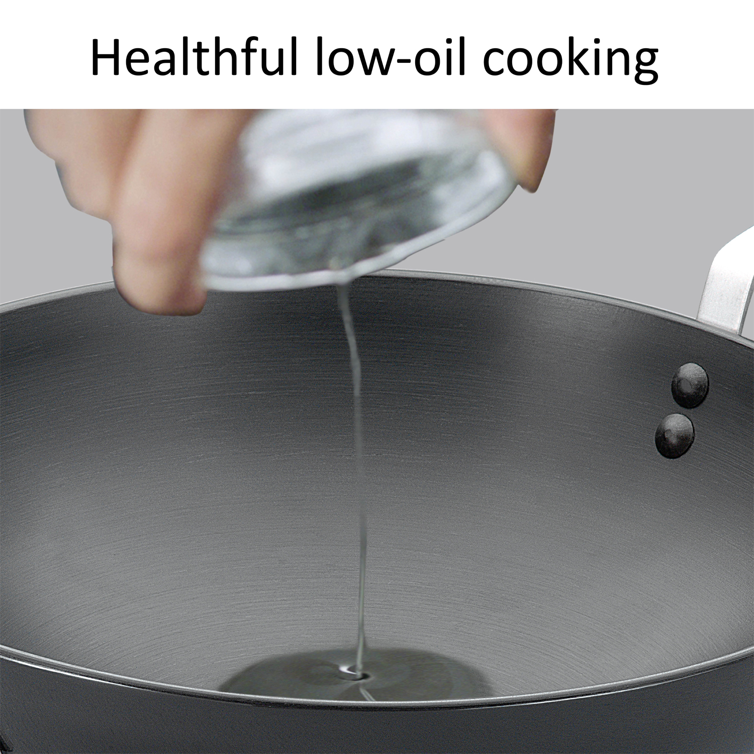 Hawkins Futura 2.5 Litre Deep Fry Pan, Non Stick Kadai with Stainless Steel Lid, Round Bottom Kadhai, Black (NK25S)