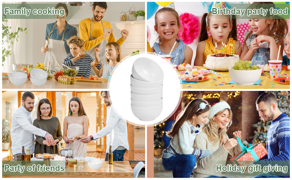 IMOX Pack of 1 Ceramic Bowls, Cereal Bowls, Dishwasher and Microwave Safe Bowl, Porcelain Soup Bowls, Mixing and Serving Bowl for Salad, Soup, and Popcorn, Pasta, Bpa Free, 700ml (White) (1)