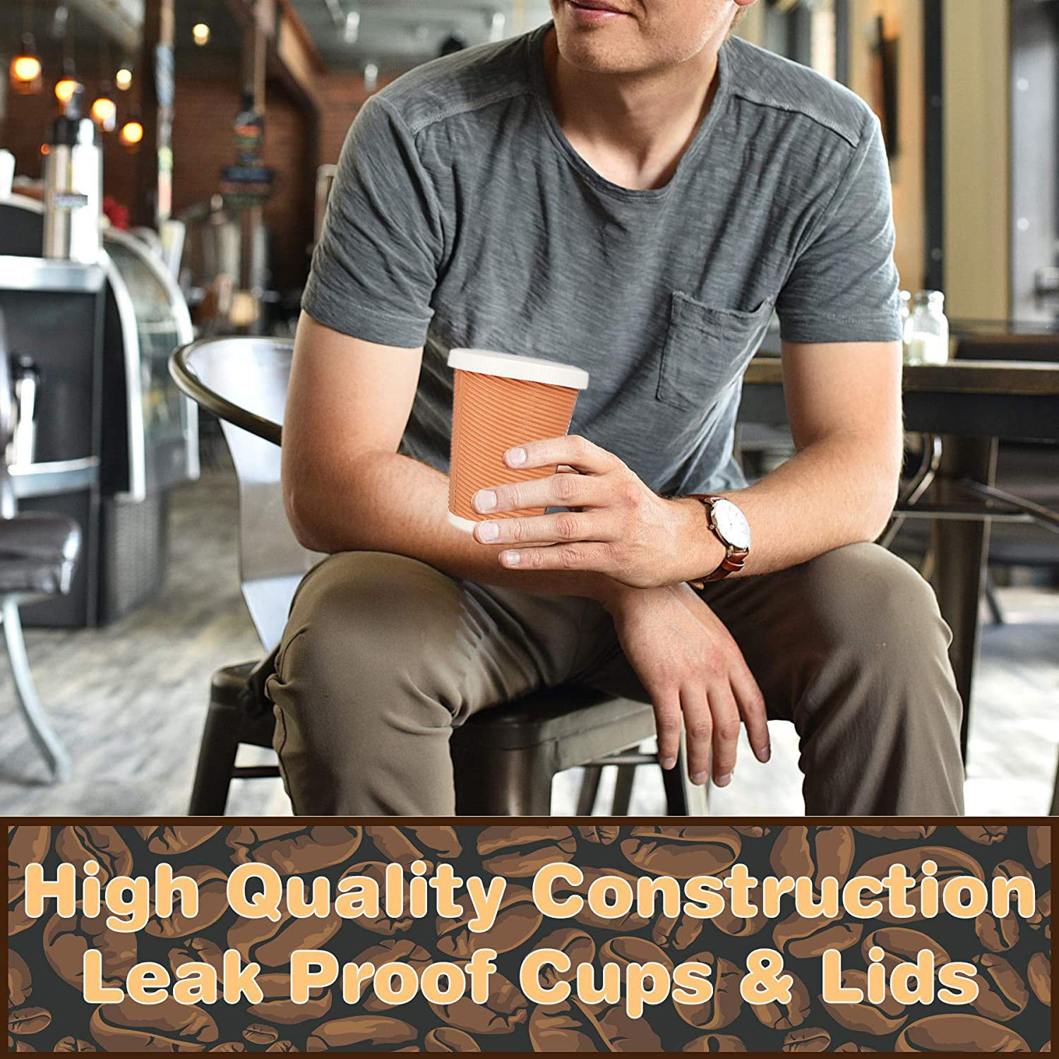 ekysa Basics Paper Disposable Tea/Coffee Cups – 65 ml, Eco-Friendly, Leak-Resistant, Ideal for Hot Beverages, White, Pack of 100