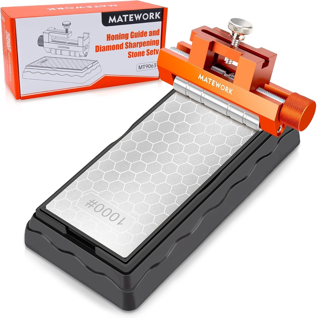 Chisel Sharpening Kit with Sharpening Stone, Woodworking Tools, Chisel Sharpener Set for Chisel Sharpening and Plane Restoration