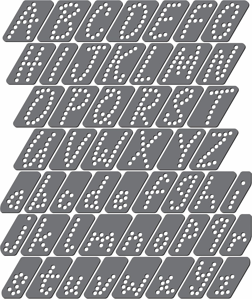 Philips LED Font-Script 1.25 Inch Magnetic Rhinestone Template, Black