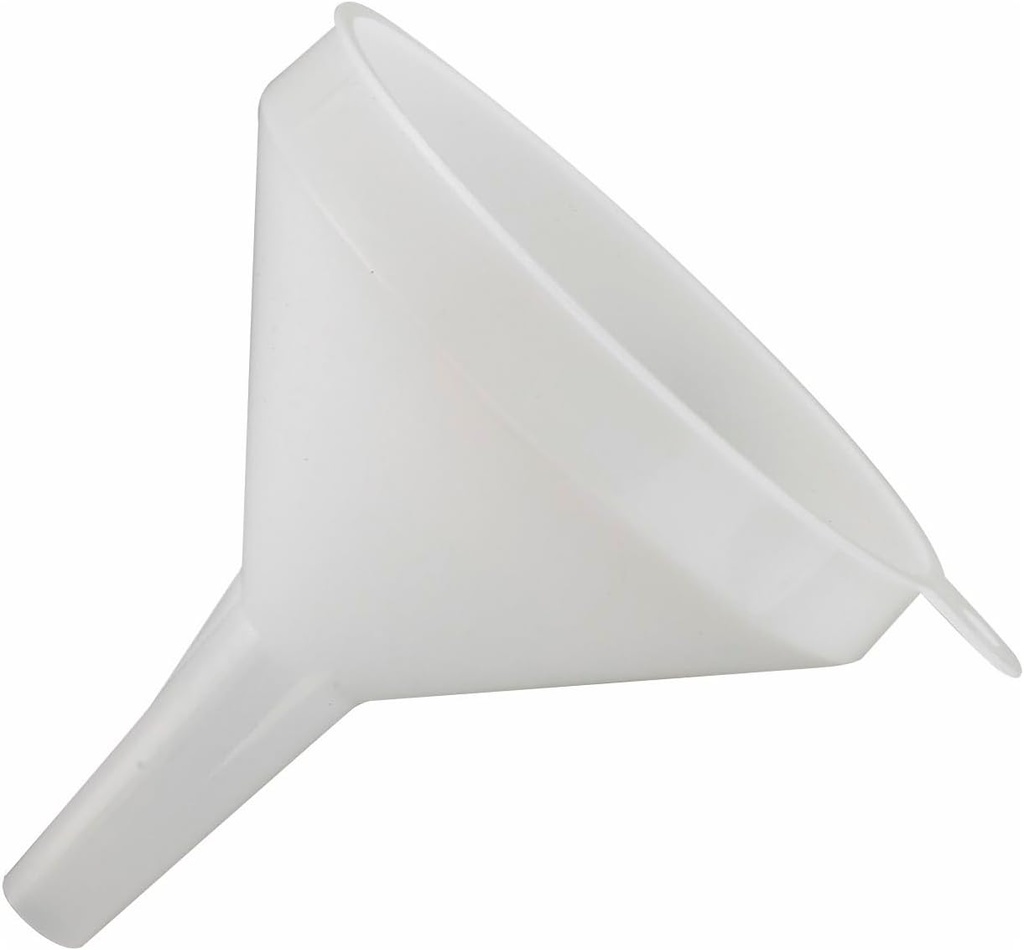 Winco Plastic Funnel, 4 1/4-Inch Diameter, White, Medium