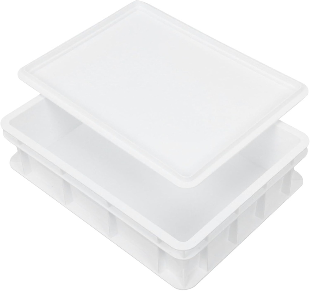 Cabilock Stackable Pizza Dough Proofing Box with Lid Bread Fermentation Container for Home and Commercial Use Versatile Kitchen Storage