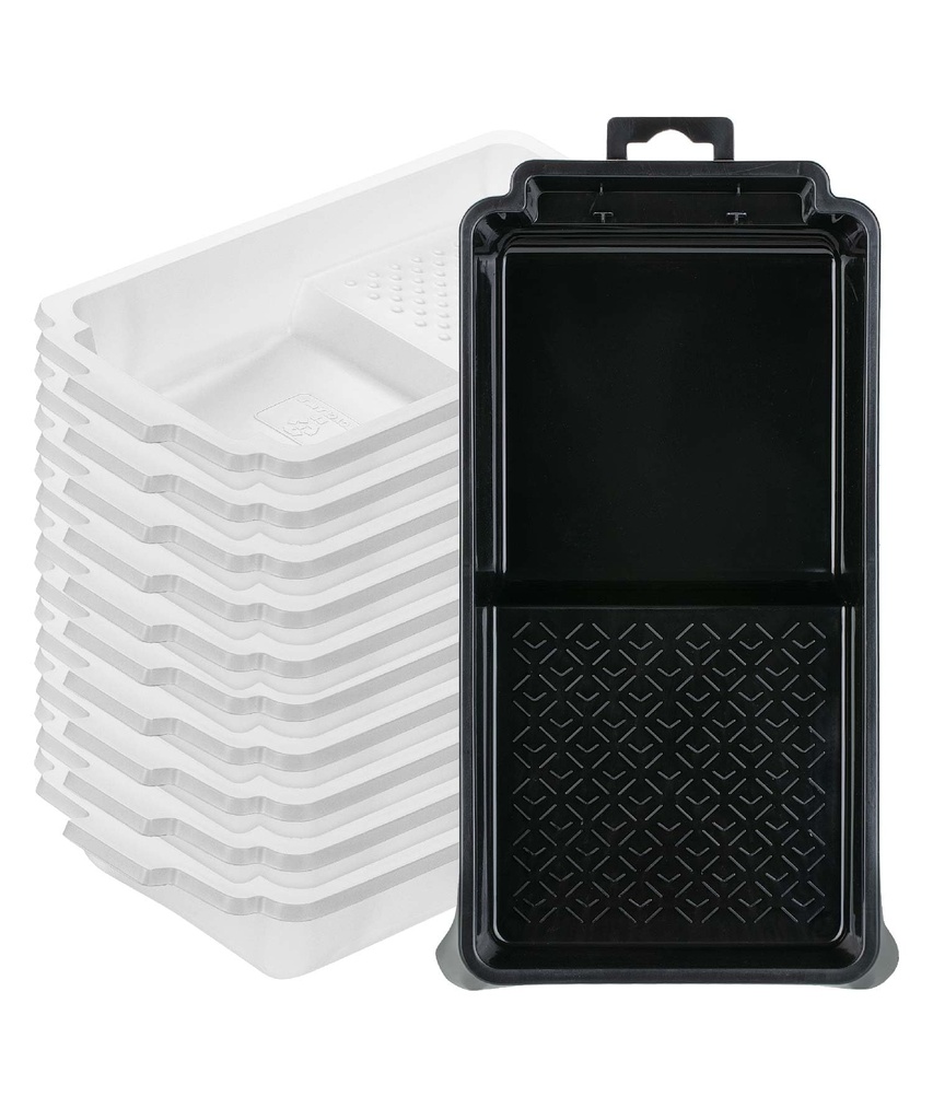 Bates- Paint Tray Liner, 4 polegadas, Paint Bandeja com 10x Paint Pan Liners