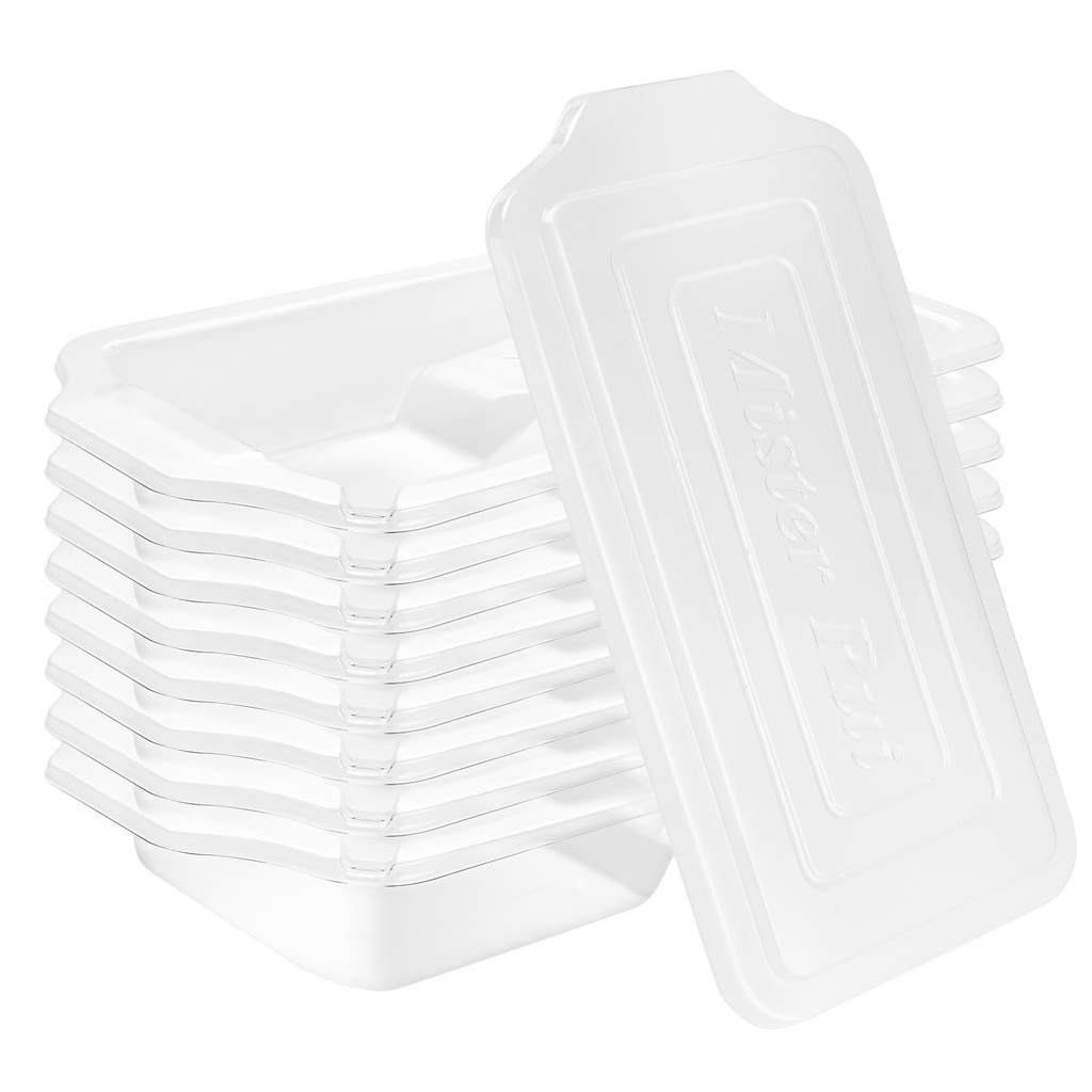 Mister Rui 4 Polegadas Bandejas Liners 8-Pack com tampa