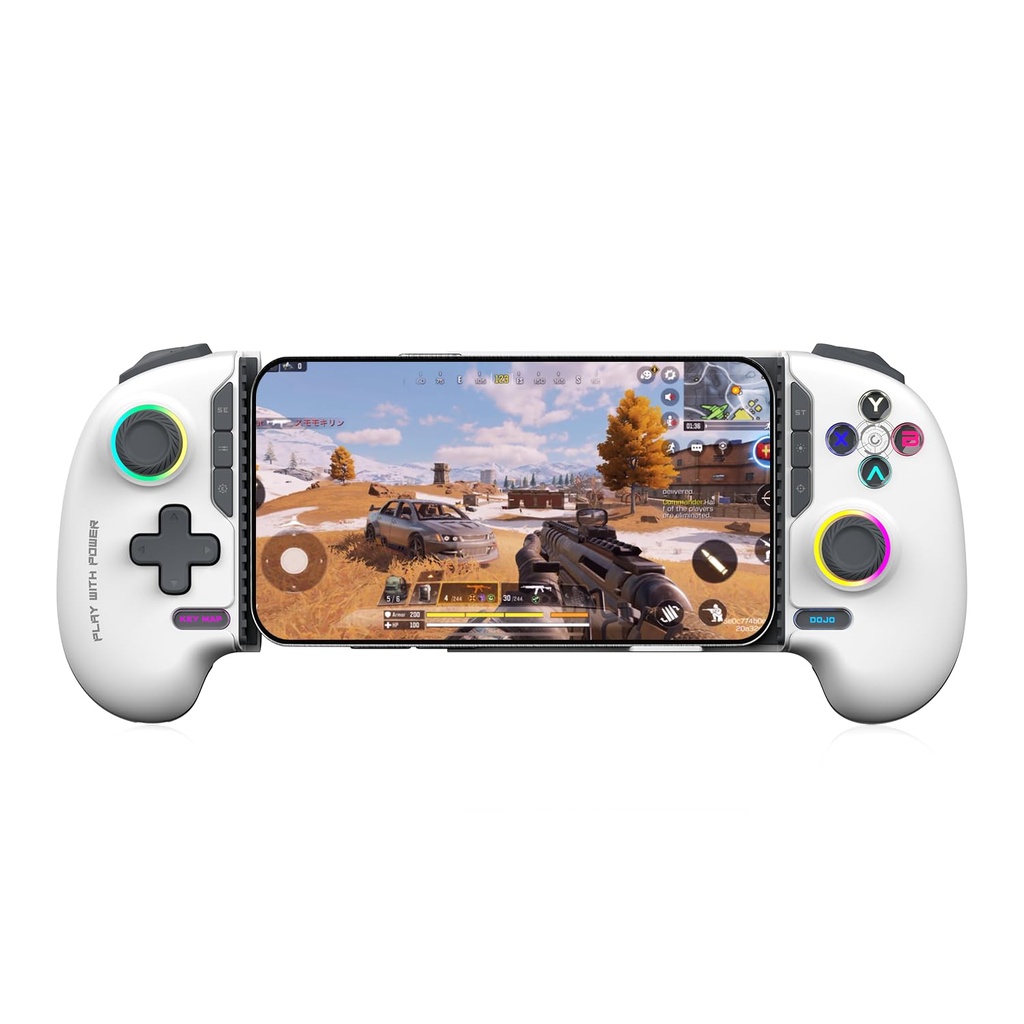 EvoFox Deck 2 Smartphone Gamepad com gatilhos e joysticks de efeito Hall Controlador sem fio Bluetooth para Android, iOS, Windows, MacOS e Nintendo Switch .