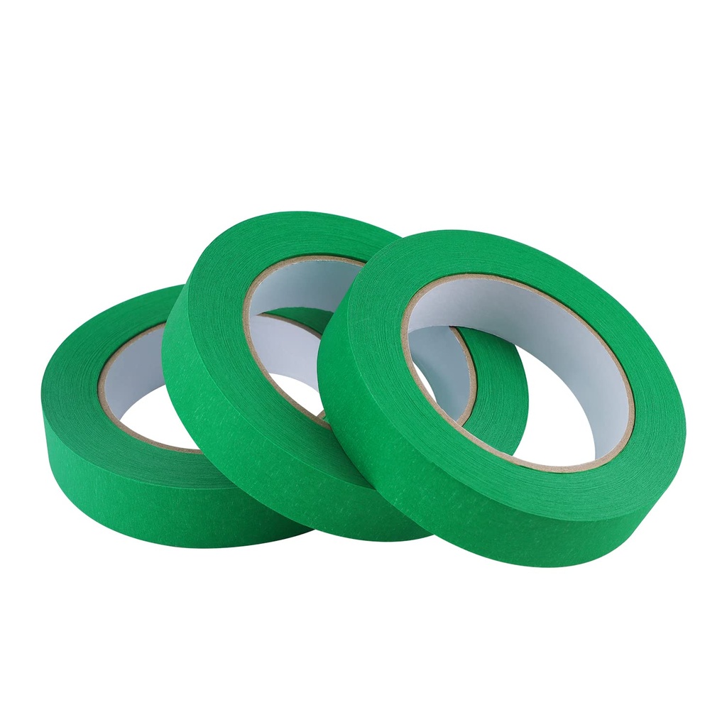 Lichamp 3 Pack Green Painters Fita 1 polegadas