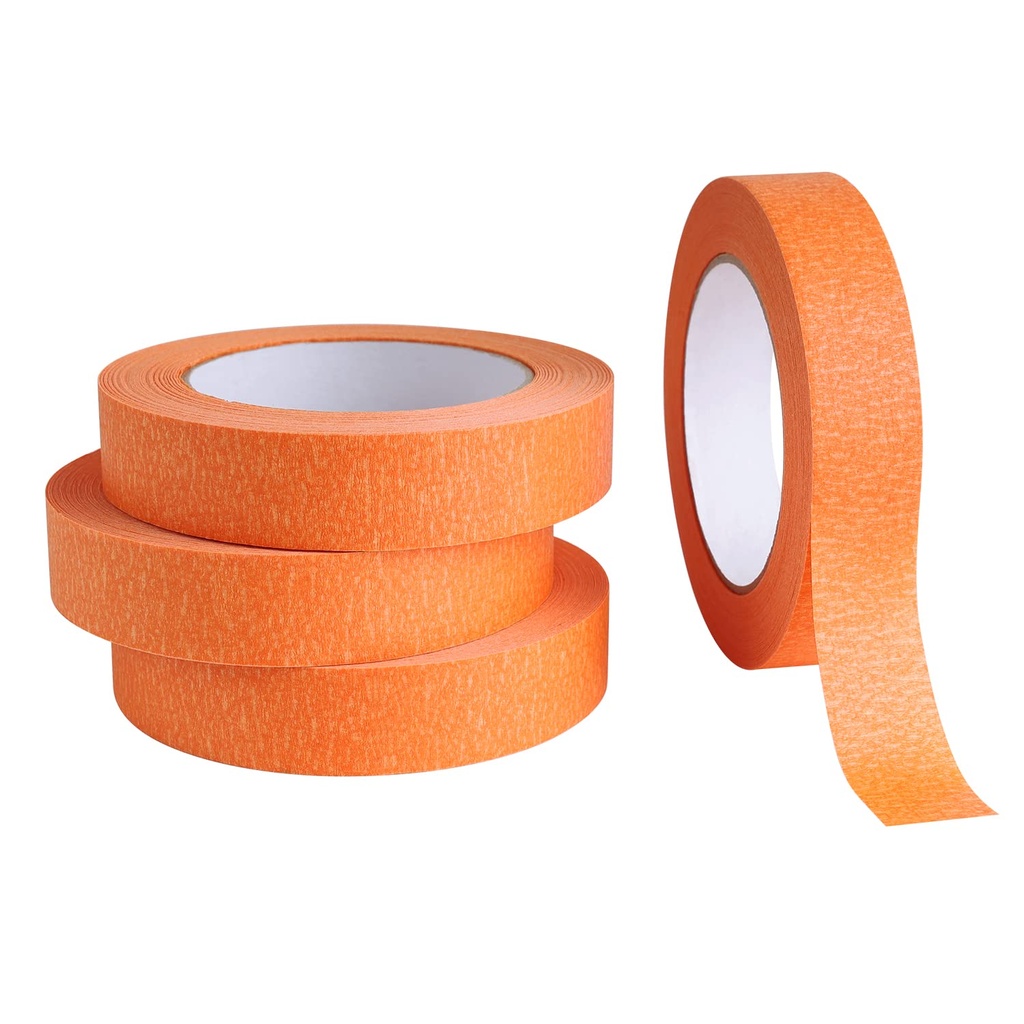 Lichamp 4 pacote laranja pintores fita de 1 polegadas