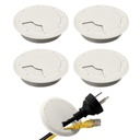 Serplex® 4Pcs Desk Grommets 2,36 polegadas Cabo redondo Grommets para escritório