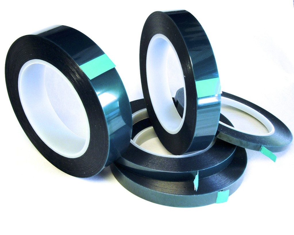 High Temp Masking Tape Kit, Green Polyester, 5 Roll