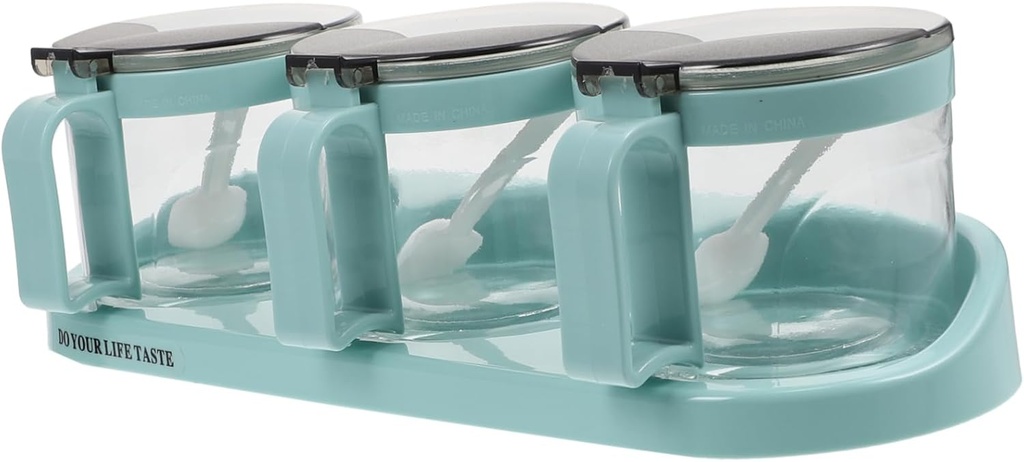 Quantitative Condiment Jar Glass Seasoning Box Salt Box Pepper Dispenser Easy to Use Kitchen Essential