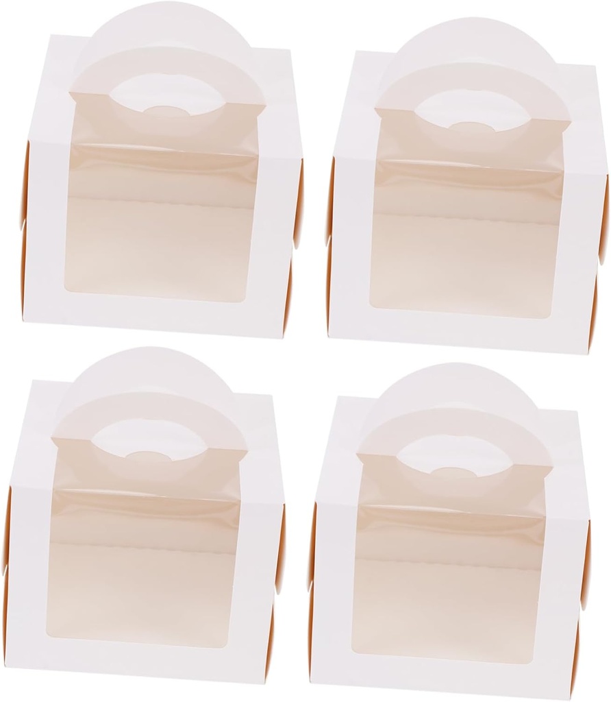 KICHOUSE Holiday Dessert Boxes Cake Wrapping Cases Handheld Cake Containers Baking Containers -purpose Storage