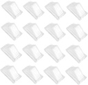 GLEAVI 60pcs Sandwich Box Plastic Sandwich Containers Bread Boxes Food Containers