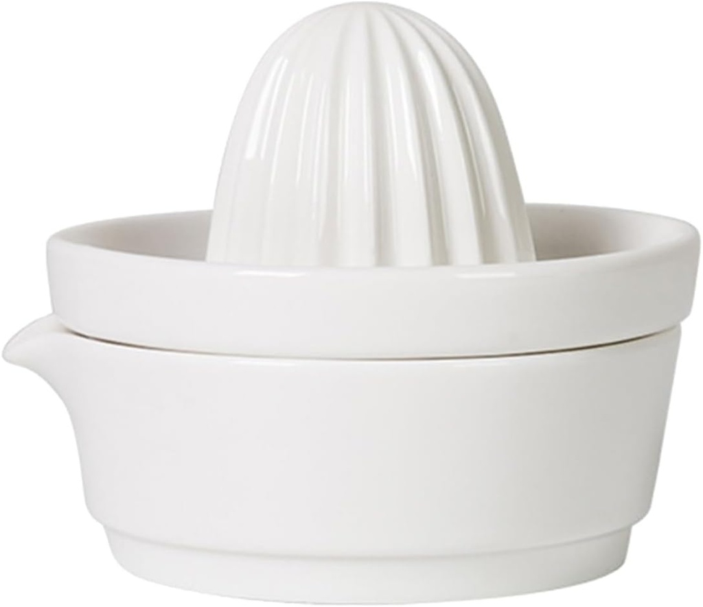 Cabilock Simple Structure Manual Squeezer Ceramic Fruit Squeezer Portable Lemon Easy to Use Suitable