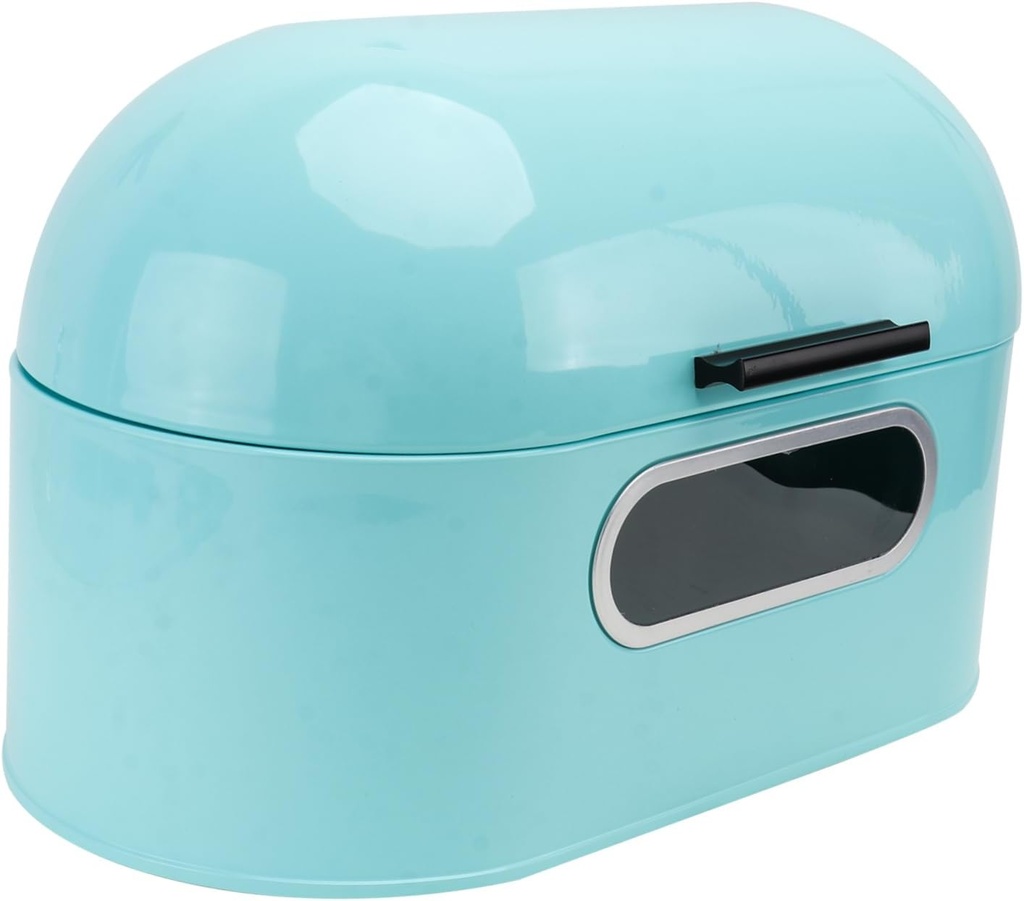 SECFOU 1pc Metal Bread Box Household Kitchen Storage Container Window for Organizing Bread Snacks and More Versatile and Functional Design