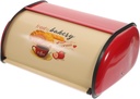Alipis Stainless Steel Bread Box Large Capacity Bread Storage for Kitchen Countertop Red Extra Large
