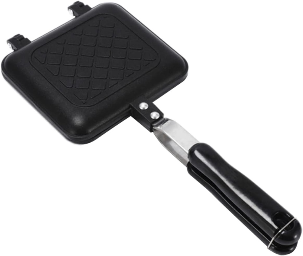 Waffle Maker Breakfast Machine Non-stick Cooking Surface Dual-sided for Easy Pancakes Sandwiches Practical Kitchen Baking Tool for Home Use