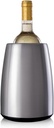 Vacu Vin Elegant Wine Cooler – Stainless Steel – Active Wine Bottle Chiller with Removable Cooling Sleeve – Keeps Wine Cold for Hours – Stylish Insulated Cooler for Tabletop & Gifting