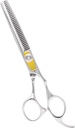 Equinox International, Professional Hair Scissors, Japanese Stainless Steel-Barber Hair Cutting Texturizing Thinning Razor Edge Series Teeth Shears for Men/Women/Kids/Salon & Home-6.5" Overall Length