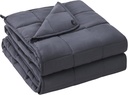 yescool Weighted Blanket for Adults (20 lbs, 60” x 80”, Grey) Cooling Heavy Blanket for Sleeping Perfect for 190-210 lbs, Queen Size Breathable Blanket with Premium Glass Bead, Machine Washable
