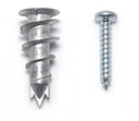 CONFAST Zinc Self-Drilling Drywall/Hollow-Wall Anchor Kit, 100 Pieces (50#8 Anchors+50 Zinc Plated Screws)