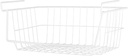 Whitmor White Wire Shelf Basket