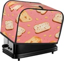 Toaster Cover 2 Slice Bread Nuts Toaster Pattern Toaster Cover Waterproof Kitchen Small Appliance Covers Microwave Oven Dust-Proof Bread Cover, Women Gift