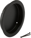 Prime-Line N 7571 Closet Door Finger Pull, 2 In., Matte Black Finish (2 Pack)