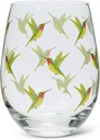 Abbott Collection Hummingbird Stemless Goblet-5" H
