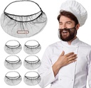 100Pcs Disposable Beard Nets for Food Service, Breathable Nylon, 18" Protective Beard Covers for Restaurant Staff
