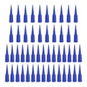 PATIKIL Blunt Tip Tapered Dispensing Needle 22G, 50 Pcs Plastic Tapered Pinhead Blunt End Liquid Dispenser Fill Needle for Refilling Liquid Inks Adhesives Glue, Blue