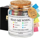 Bible Verse Jar,Scripture Prayer Cards Holy Read Me When Bible Verses Jar,Confirmation Baptisms Christian Gifts for Women Men Teen Girls Boy,Birthday Christmas Gifts for Women Men Teens Mom Friends