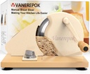 Manual Bread Slicer for Homemade Sourdough Bread Versatile Hand Crank Bread Slicer for Sourdough Crusty Bread Etc Stainless Steel Slicers Adjustable Width for Homemade & Commercial Use