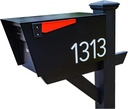 Discovered Designs – Premium Individual 3D Acrylic Mailbox Number – Self Stick – Long Lasting – Weatherproof – Made in USA (White)