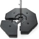 Tangkula 4 Piece 350 lbs Patio Umbrella Base, Octagon Shaped Water & Sand Filled Outdoor Weighted Umbrella Base Plate, 41" x 41" Umbrella Stand for Cantilever Offset Large Umbrella