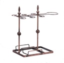 Wrought Iron Wine Bottle Holder 3 in 1 Decorative Metal Goblet Hanger Decanter Holder Wine Utensils