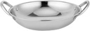 Mikinona Stainless Steel Round Bottom Hot Pot Wok Pot for Electric Stove Double Handle Metal Wok Lid