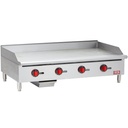 Iron Range IRTG-48 48" x 21" Countertop Commercial Gas Commercial Griddle with Thermostatic Control and Four Burners, 120,000 BTU, ETL Listed