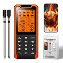 Smart Bluetooth Meat Thermometer - Long Range Wireless Food Thermometer, Digital Meat Thermometer with Dual Probes for BBQ Grill, Oven, Smoker, Air Fryer
