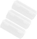 3pcs Loaf Boxes for Bread Airtight Bread Storage Jars Smooth Lids Bakery Boxes Fridge Food Containers Compact Storage for Snacks