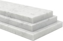Italian Bianco Carrara Marble Window Sill, Threshold, Shower Curb, Marble Transition Piece Polished 4", 5", 6" Wide Up to 60" Long (White Carrara, 5" x 52")