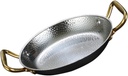 Double Handle Stainless Steel Cooking Pan for Hot Pot and Seafood Flat Base Pot for Gas and Electric Stoves Kitchen Accessory for Home Cooking