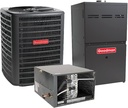 5 Ton 13.8 SEER2 80,000 BTU 80% AFUE Goodman Horizontal Air Conditioner System with Models GLXS4BA6010, CHPTA6030D3, GR9S800805CN