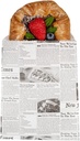 Restaurantware-Bag Tek 7 x 5 Inch Sandwich Bags, 25 Greaseproof Bakery Bags - Microwavable, Disposable, Newsprint Paper Lunch Bag, For Cookies, Sandwiches, Candies, Fries, And Bread