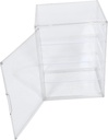 Adjustable Pastry Display Case Bread Storage Magnetic Door Kitchen Counter Bread Box Home Baking Display