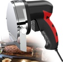 Electric Kebab Slicer Doner Kebab Cutter Shawarma and Gyros Cutter Kitchen Knife with 2 Blades Meat Slicer Food Processors